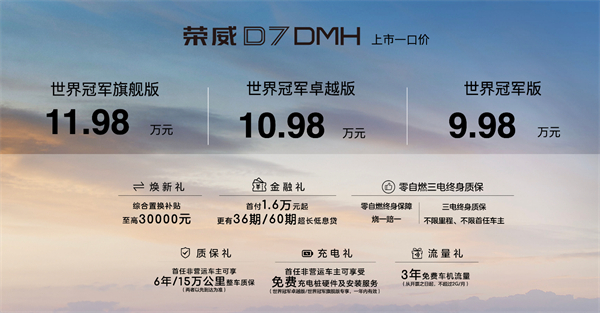 中國混動問鼎世界之巔，榮威DMH雙車正式上市